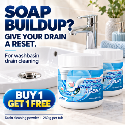 Drain cleaner used in a bathroom washbasin