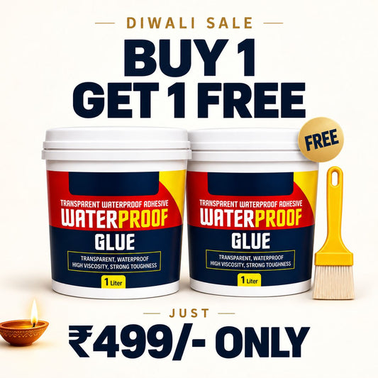 Transparent waterproof glue for roof, bathroom and wall leaks